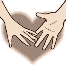 Gif animé amour mains